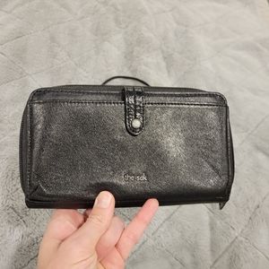 The Sak black wallet clutch